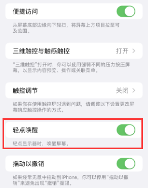 凤阳苹果授权维修站分享iPhone轻点无法唤醒怎么办