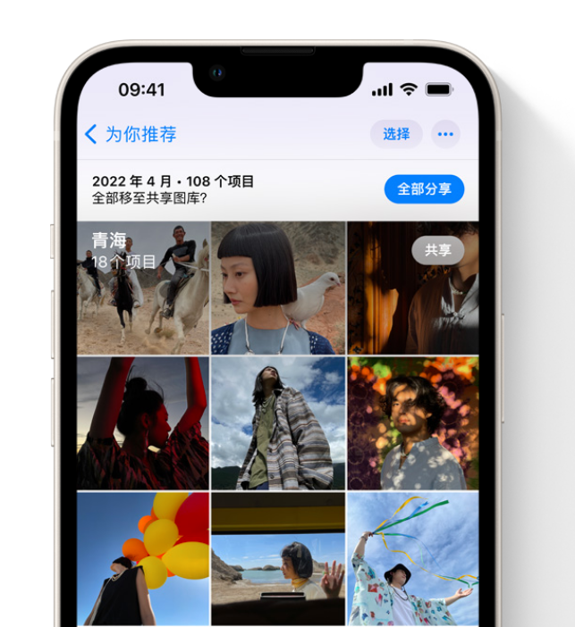 凤阳苹果维修网点分享在 iPhone 上使用共享图库 