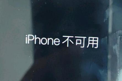 凤阳苹果服务网点分享锁屏界面显示“iPhone 不可用”如何解决 